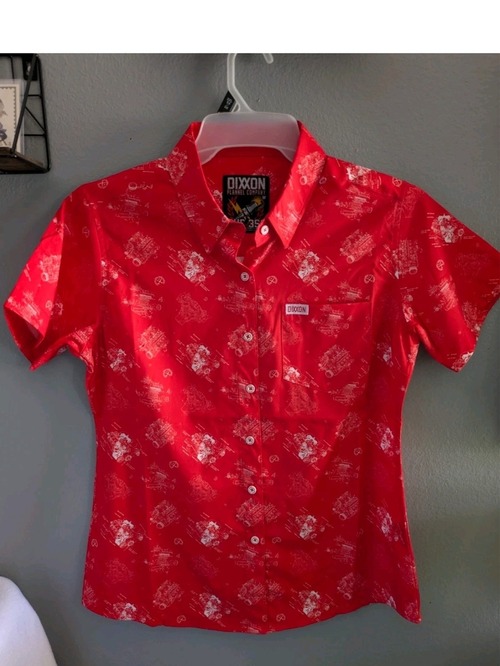 Harley Women's  Dixxon 350 Party Short Sleeve Red PS-350-WM size M